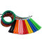 حبل القفز على سلك فولاذي PVC Rohs متعدد الألوان مع طقم برغي
