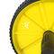 معدات تدريب القوة للجنسين AB Wheel Roller بعجلتين قابلتين للتكوين ومقابض مانعة للانزلاق