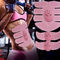 معدات اللياقة البدنية المنزلية باللون الأسود الوردي ، جهاز تحفيز عضلات البطن ABS